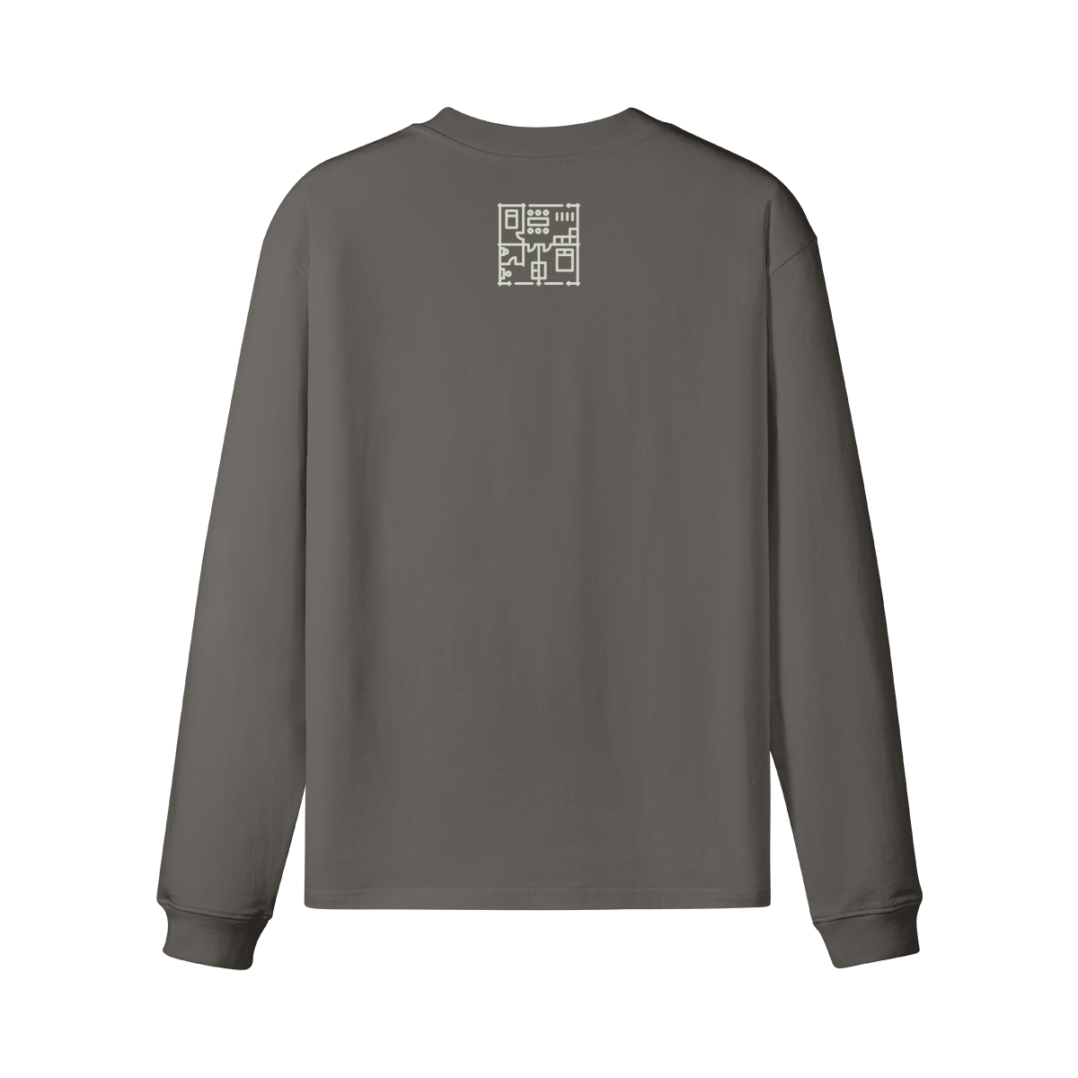 Systematic Catching Schematics Loose Fit Crew Neck Long Sleeve