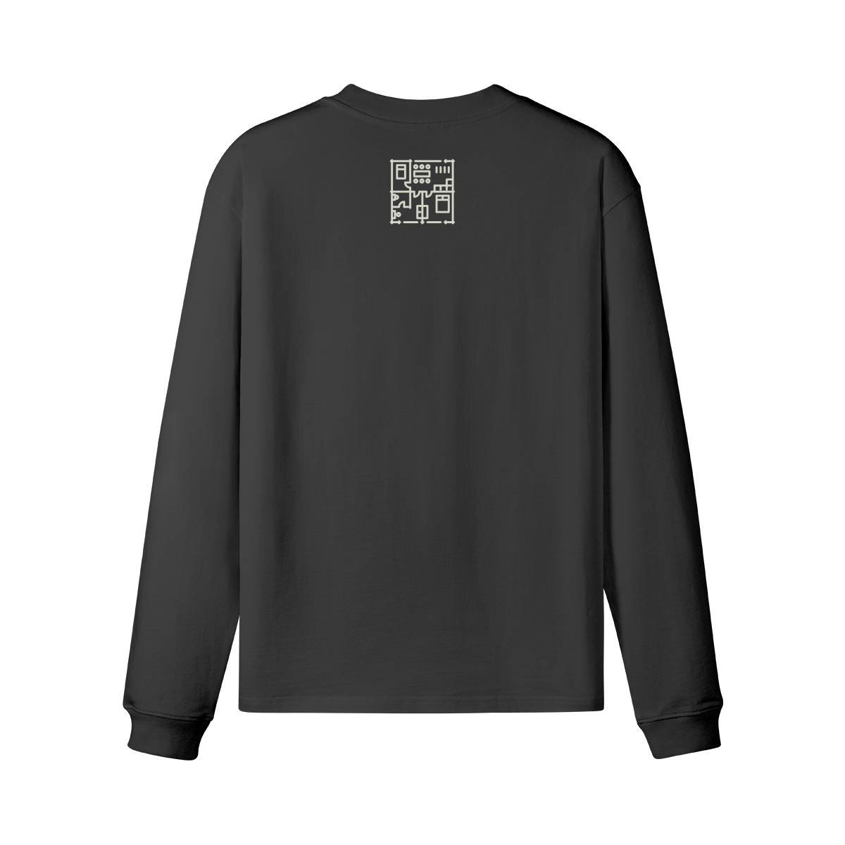 Systematic Catching Schematics Loose Fit Crew Neck Long Sleeve