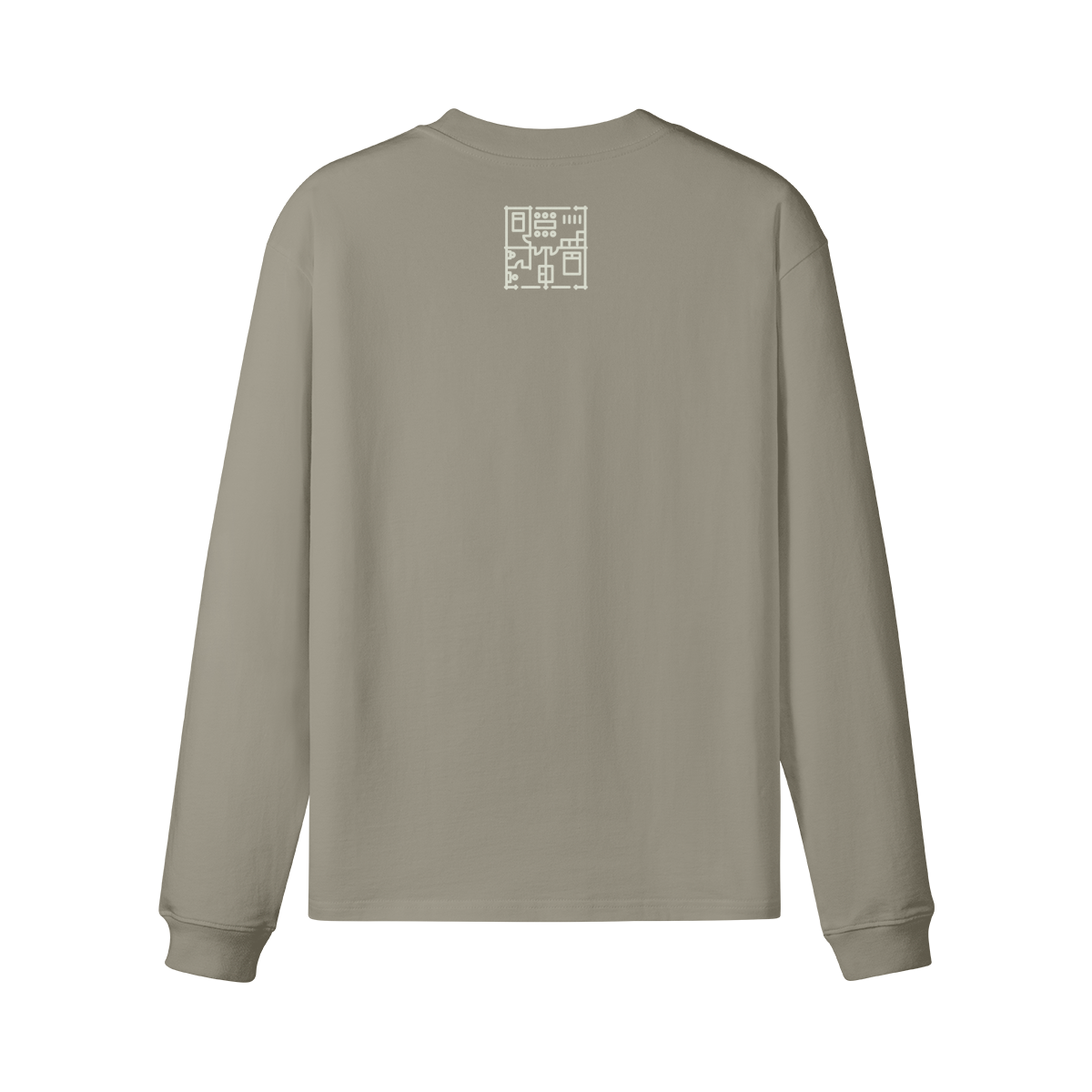 Systematic Catching Schematics Loose Fit Crew Neck Long Sleeve